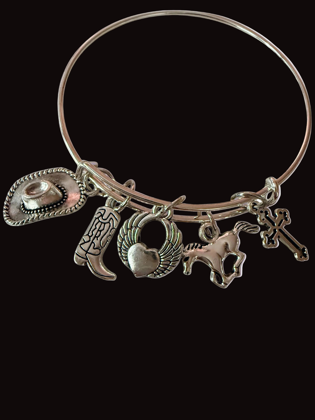 Cowgirl Faith Charm Bracelet