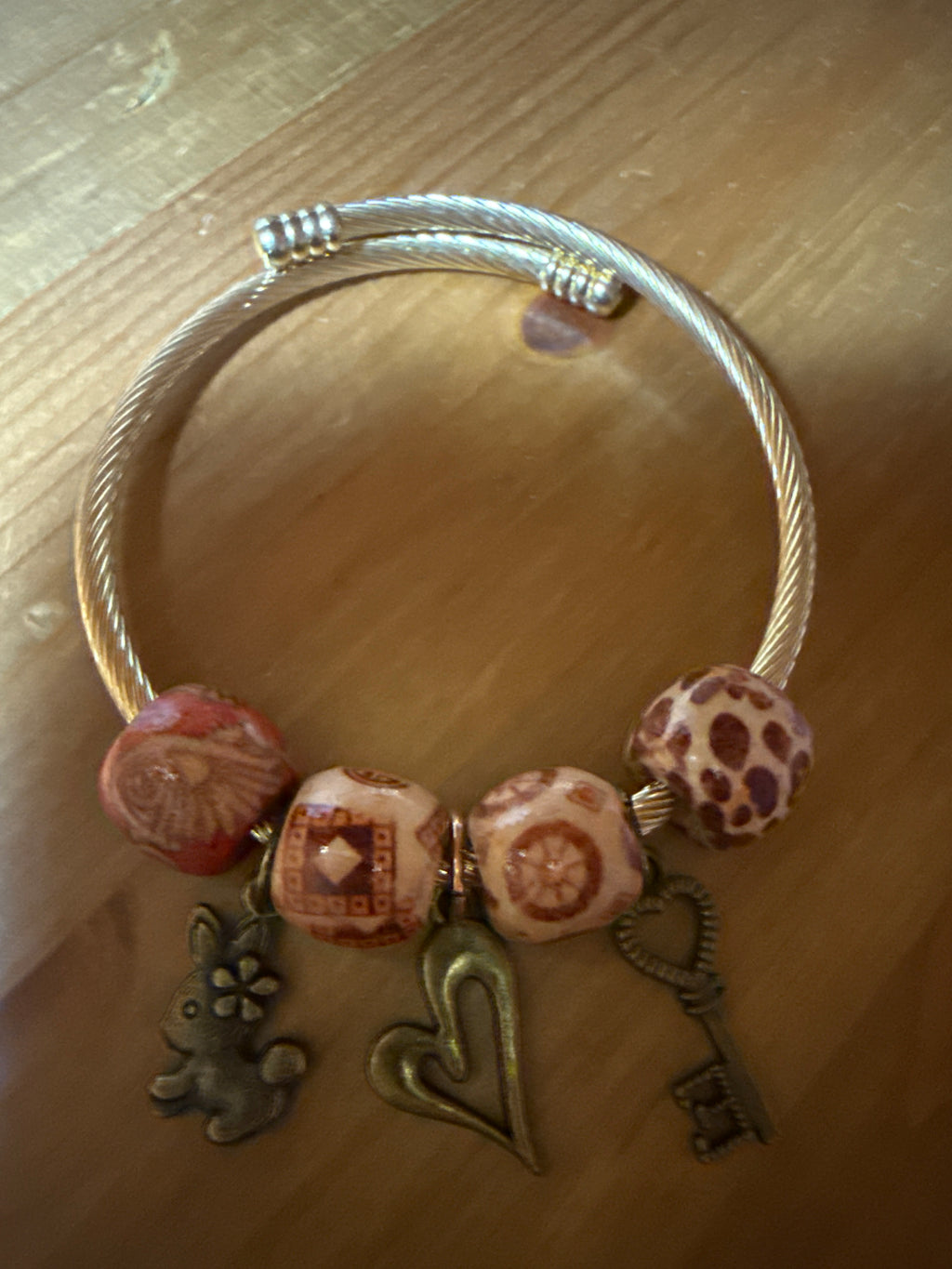 Rustic Story Charm Bangle