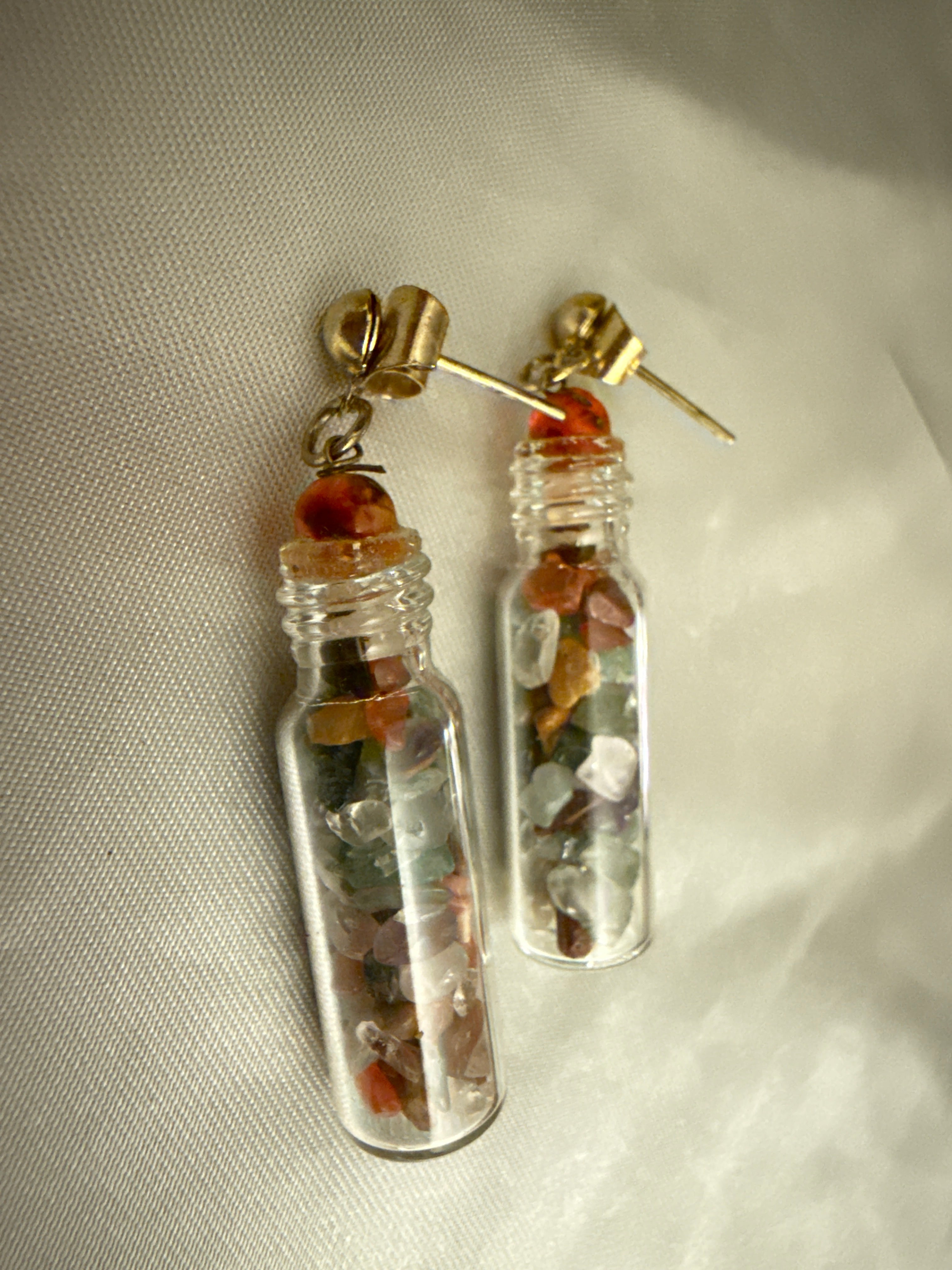 Glass Bottle Earrings