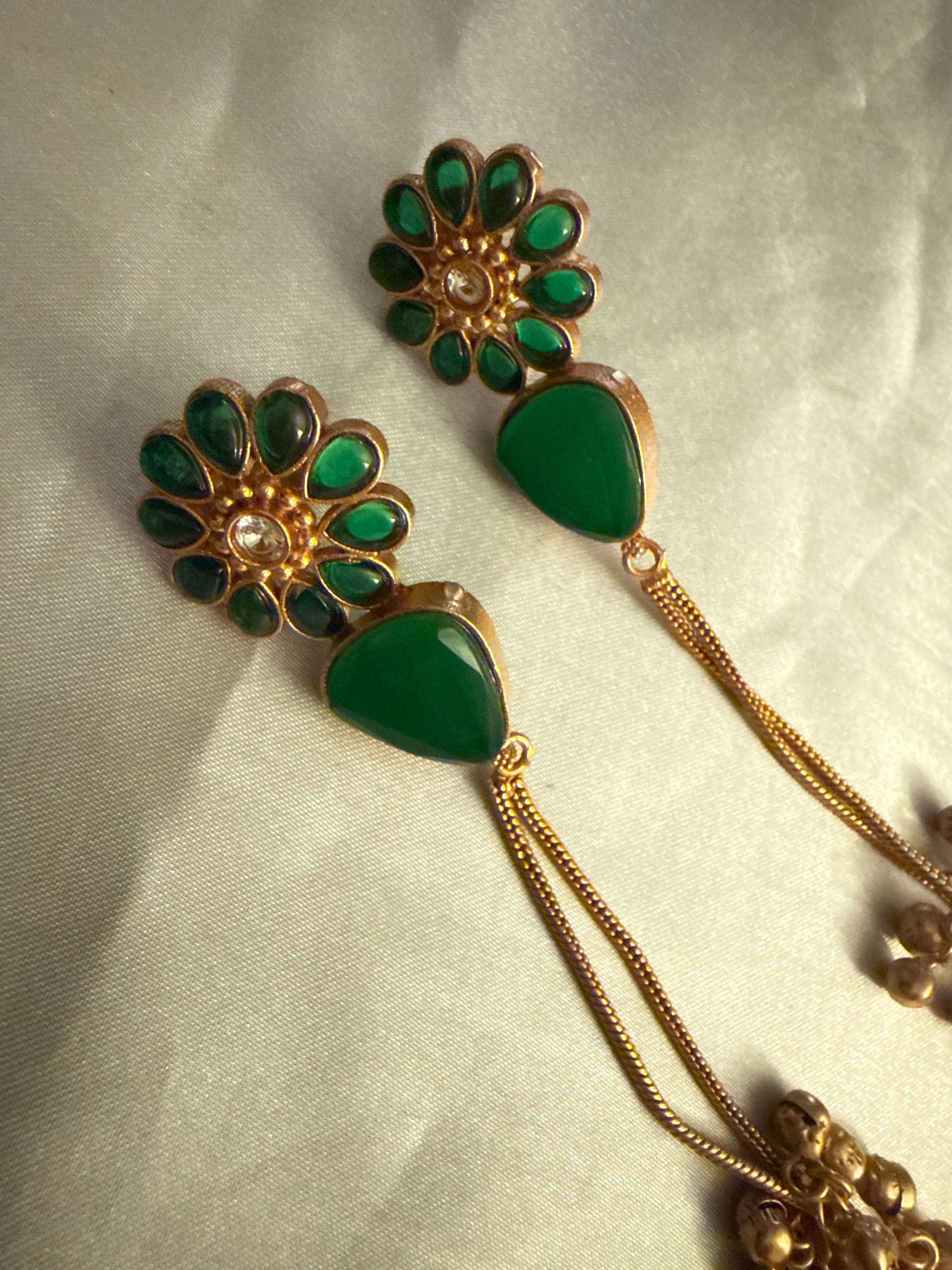 Emerald Drop Earrings