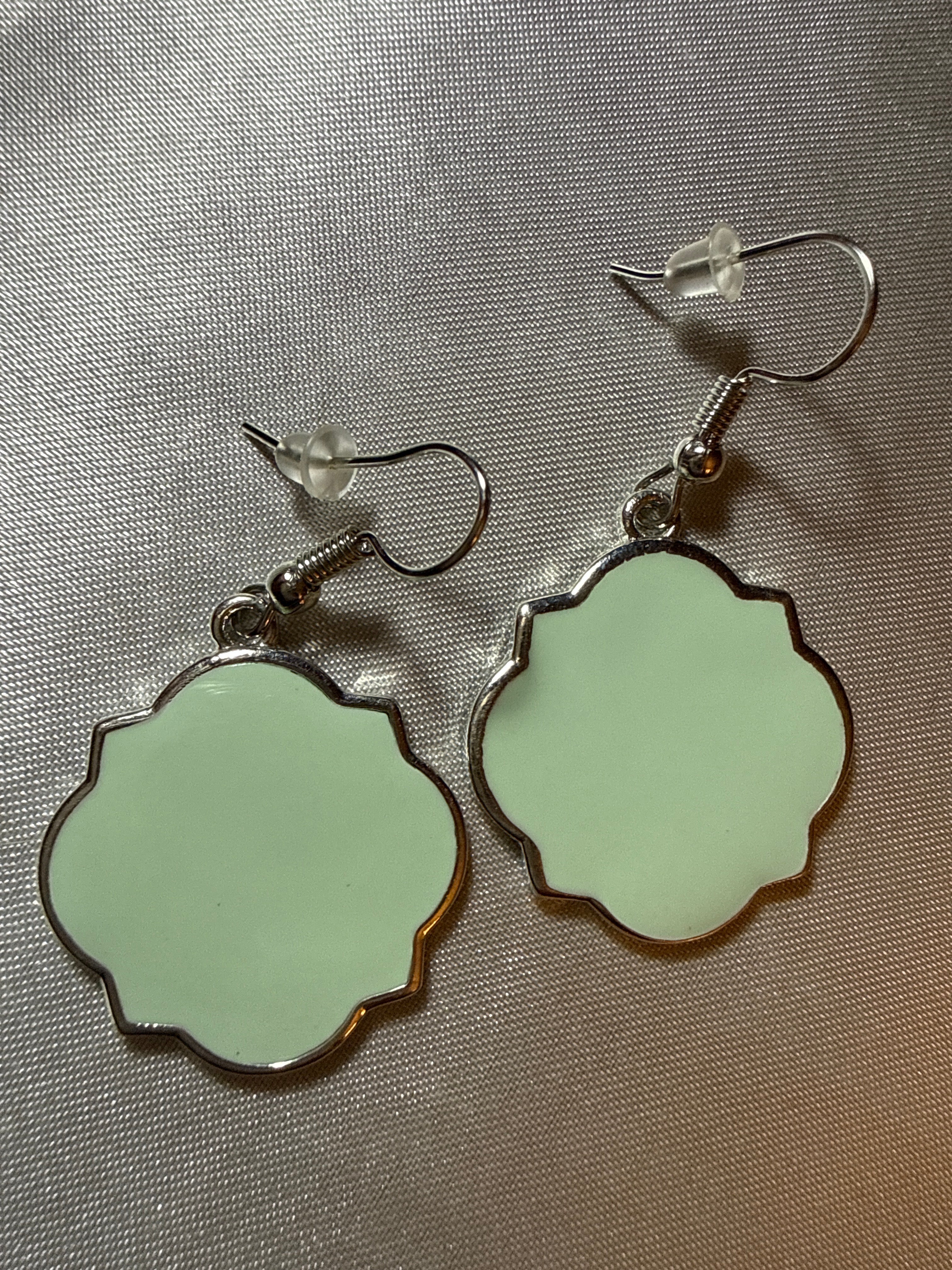 Mint Blossom Drop Earrings
