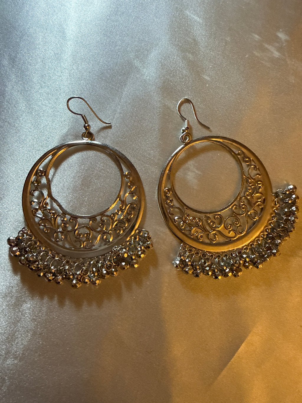 Gunmetal Statement Earrings