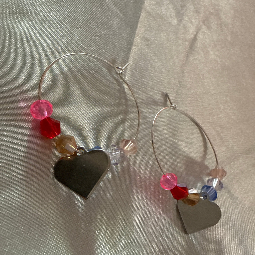 Heart of Grace Hoop Earrings