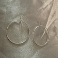 Minimalist Silver Hoop Earrings