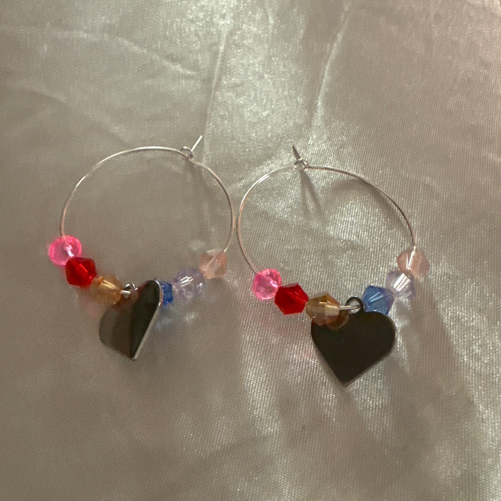 Heart of Grace Hoop Earrings