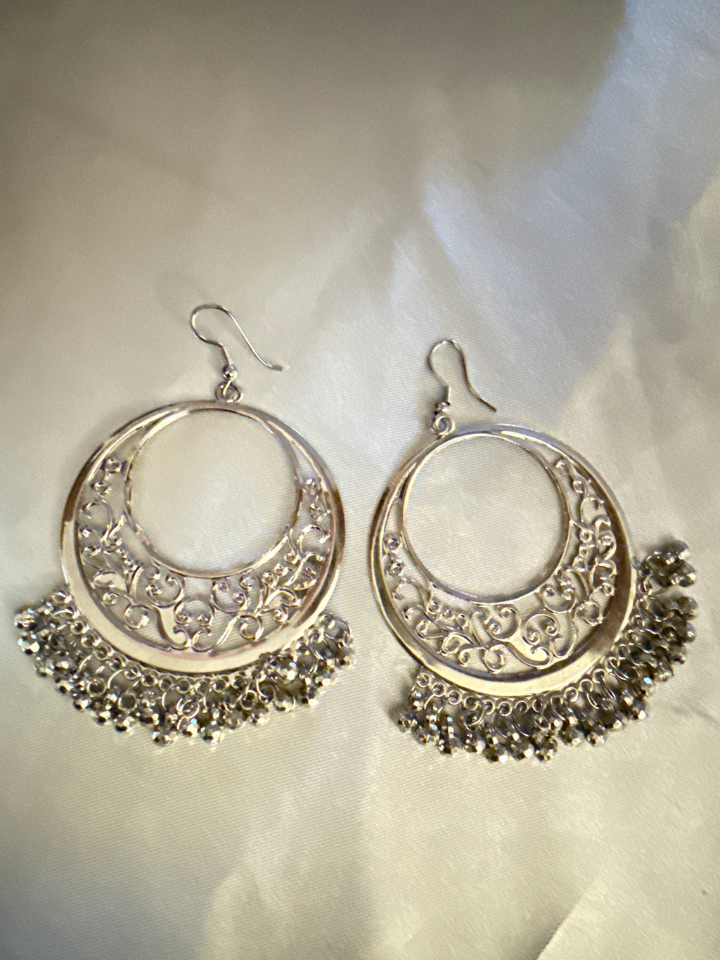 Gunmetal Statement Earrings