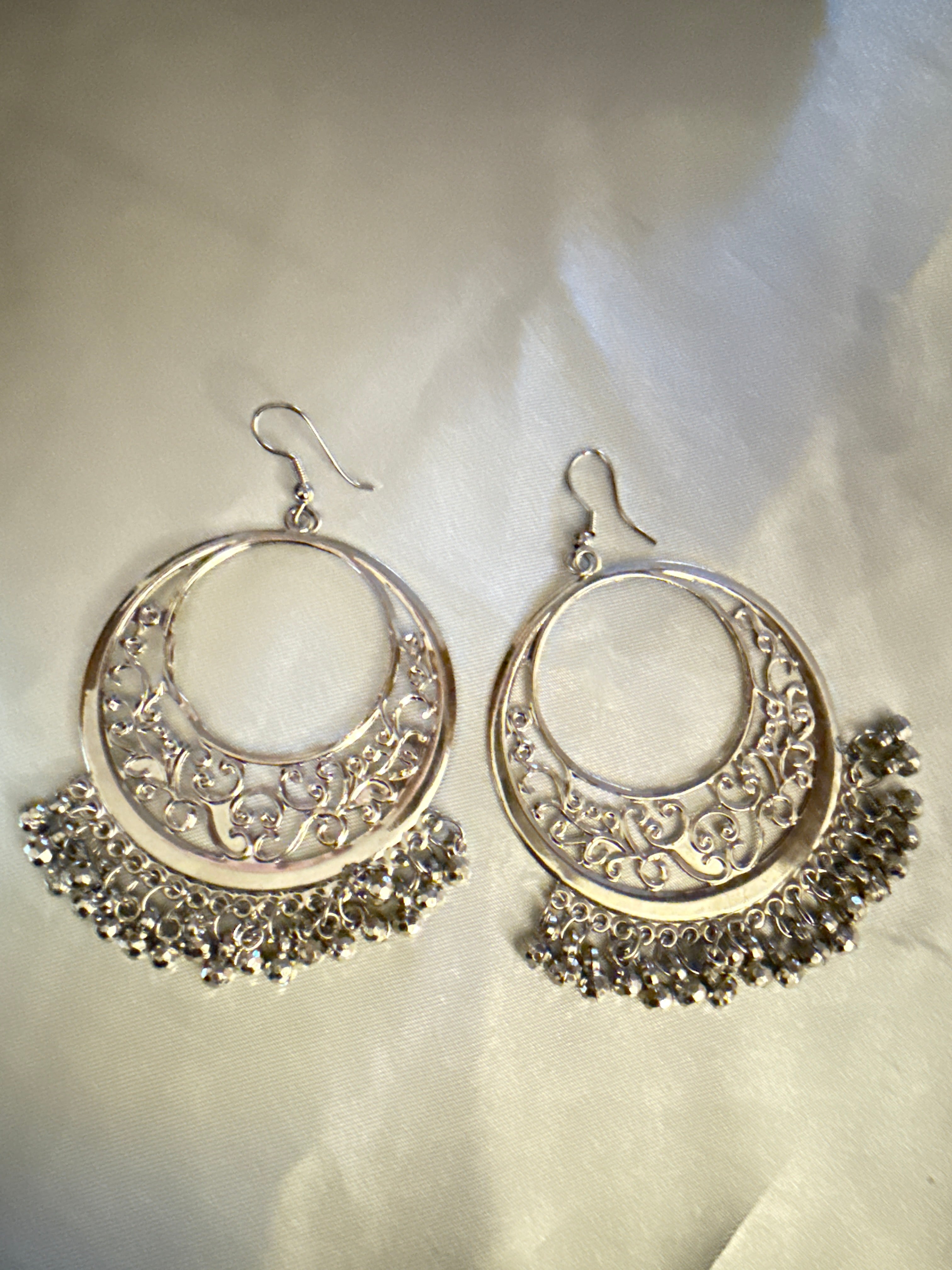 Gunmetal Statement Earrings
