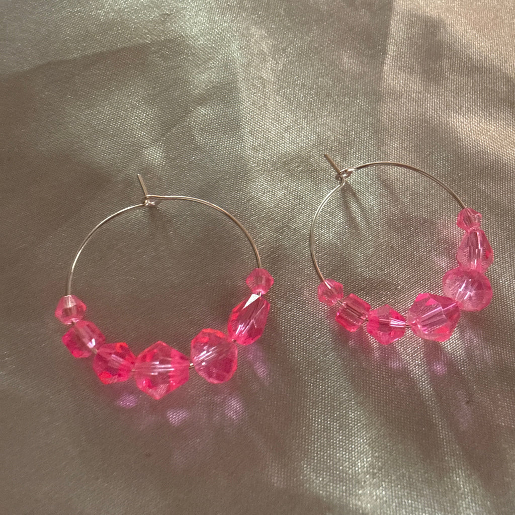 Bubblegum Sparkle Hoops