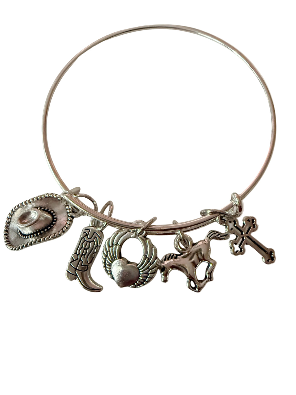 Cowgirl Faith Charm Bracelet