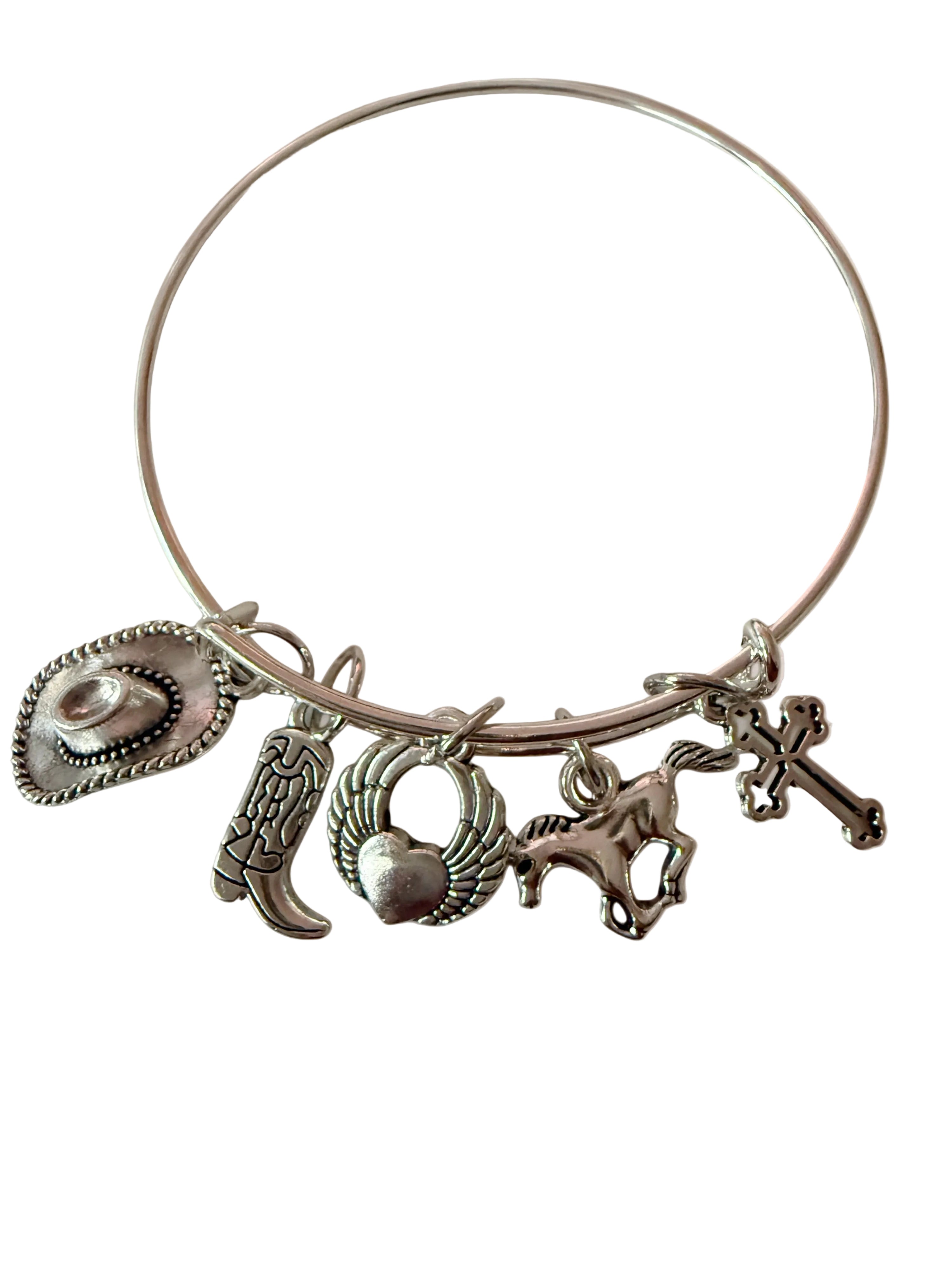 Cowgirl Faith Charm Bracelet