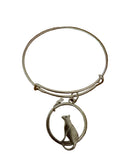 Curious Cat Charm Bangle