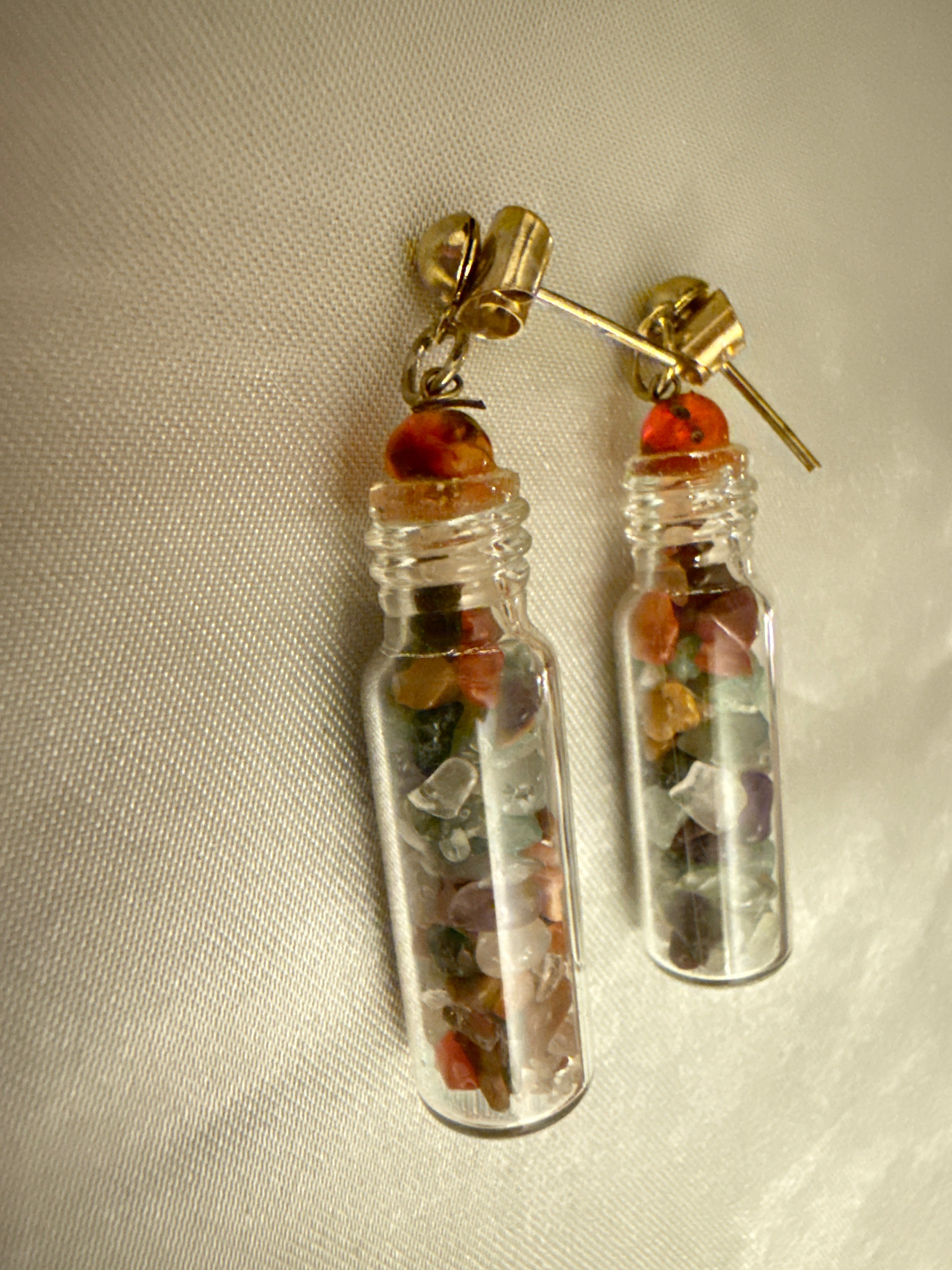 Glass Bottle Earrings