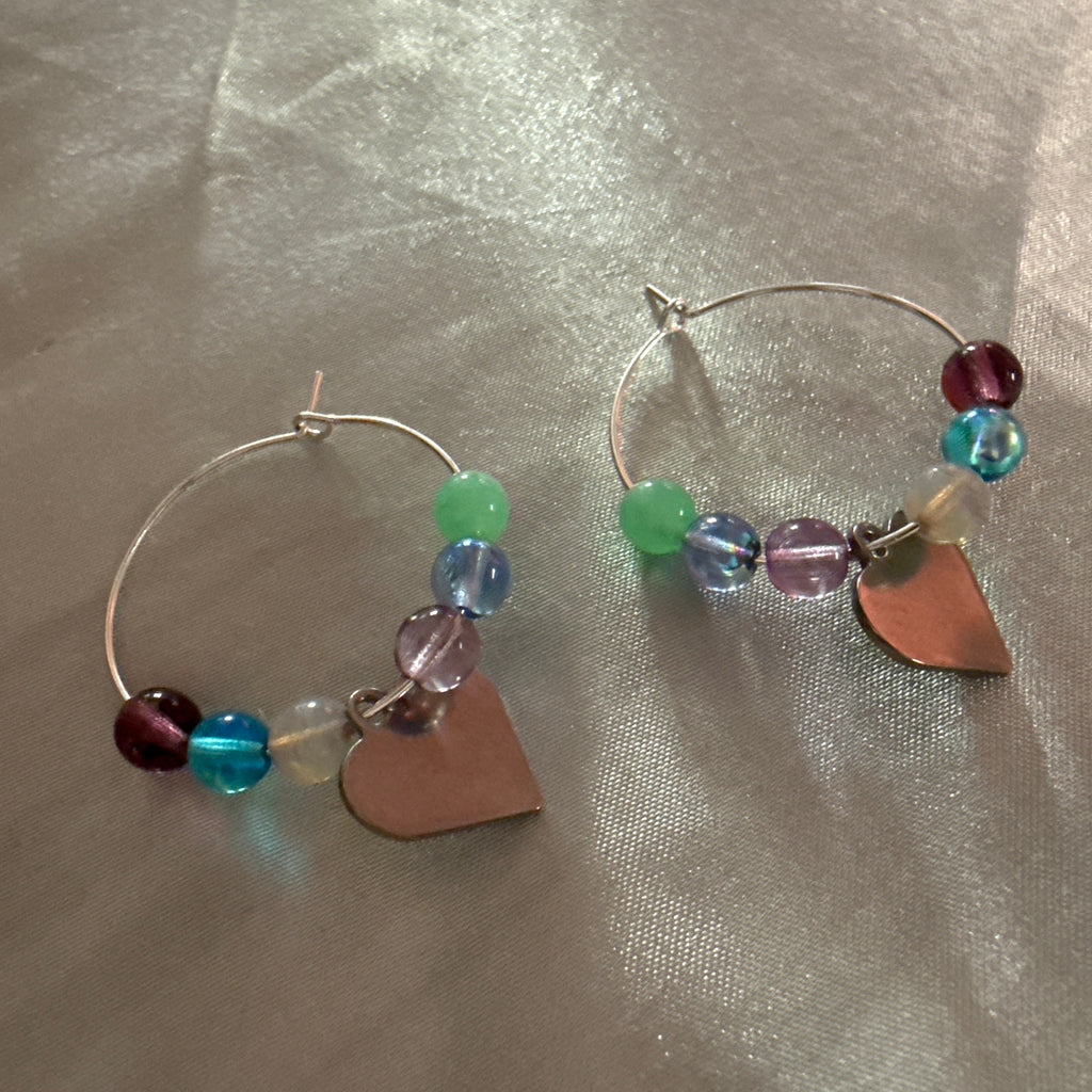 Candy Bloom Hoop Earrings