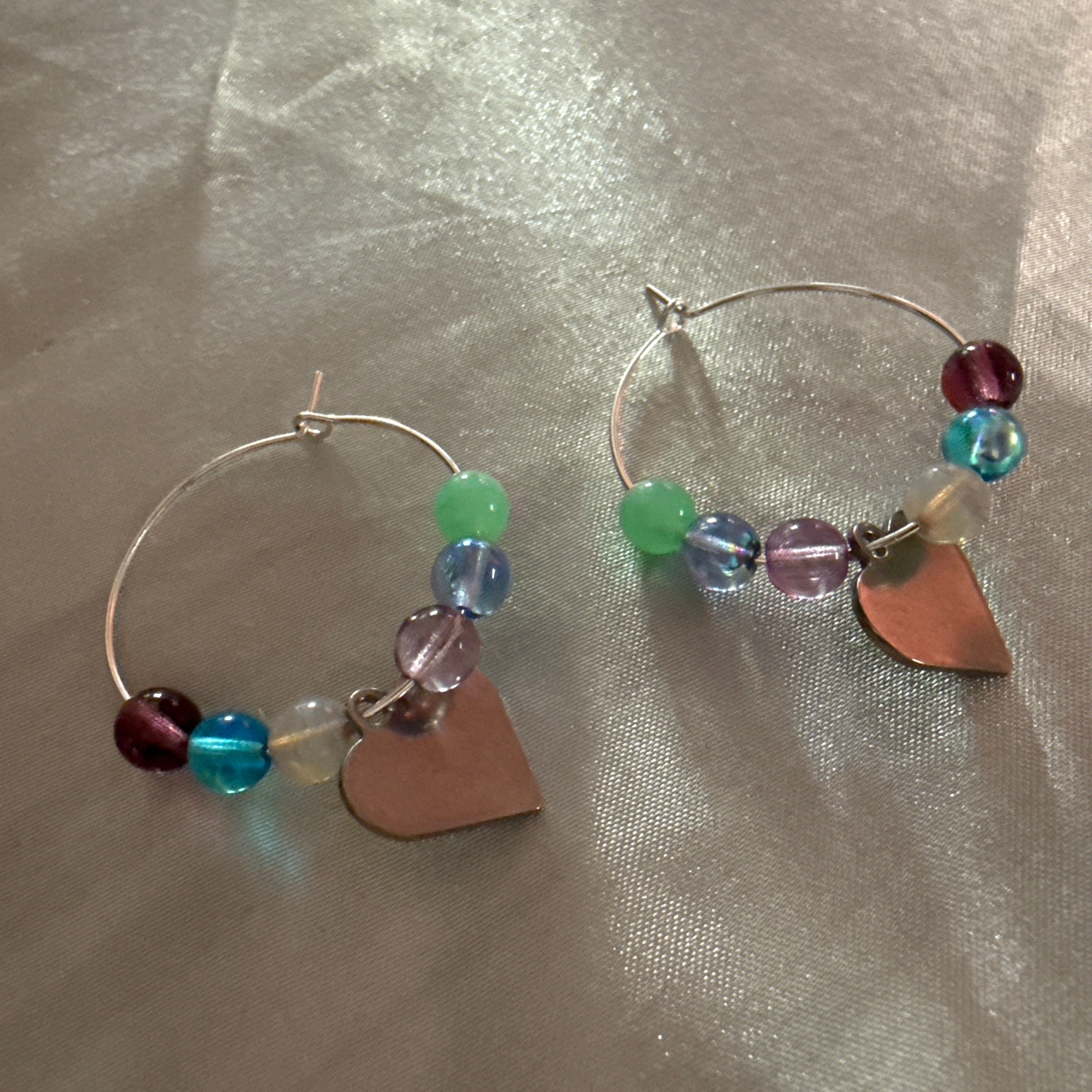 Candy Bloom Hoop Earrings