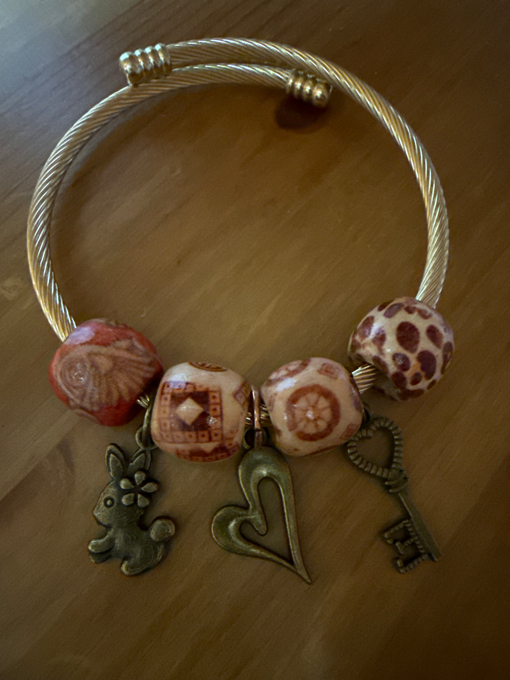 Rustic Story Charm Bangle