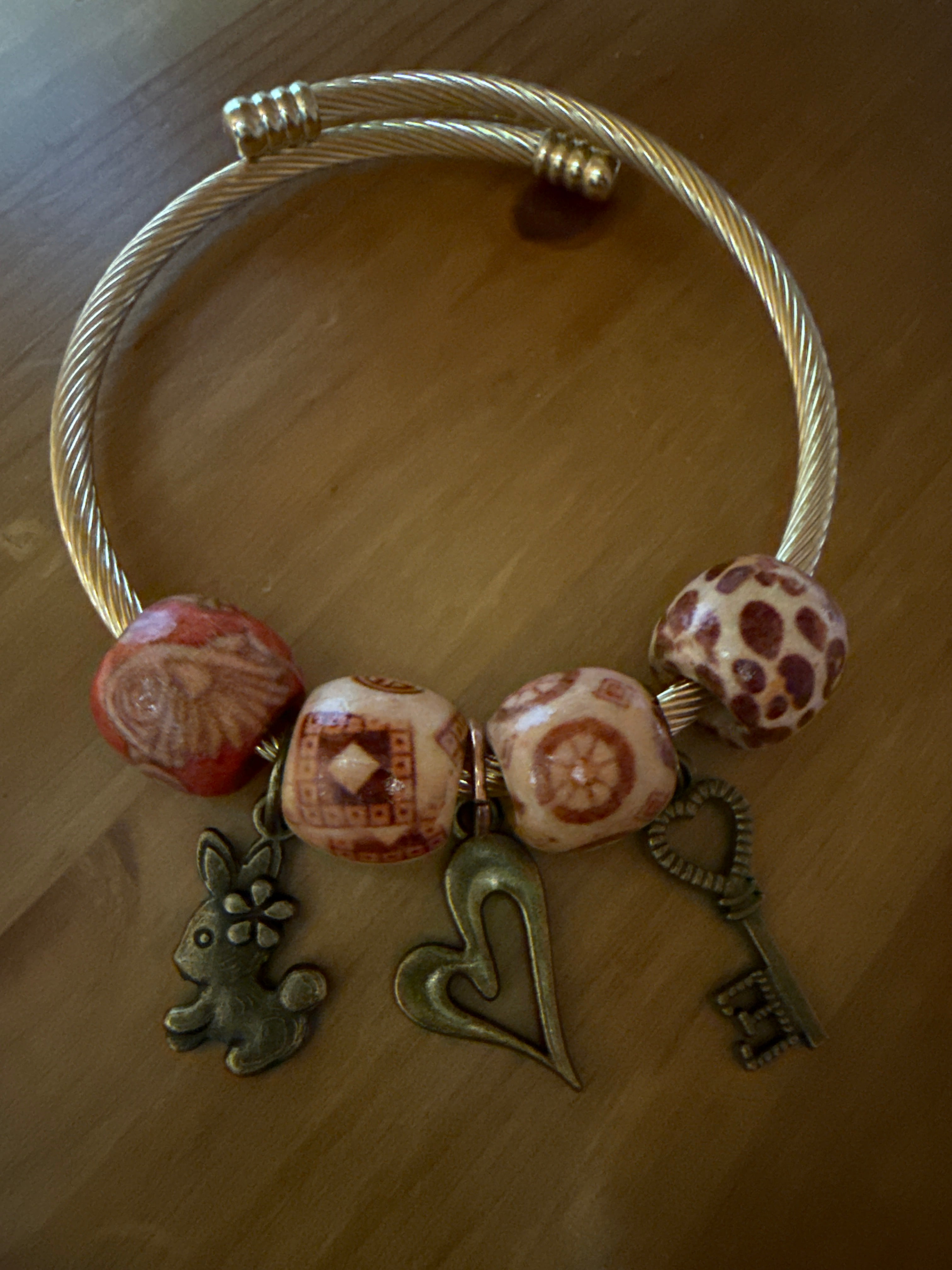 Rustic Story Charm Bangle