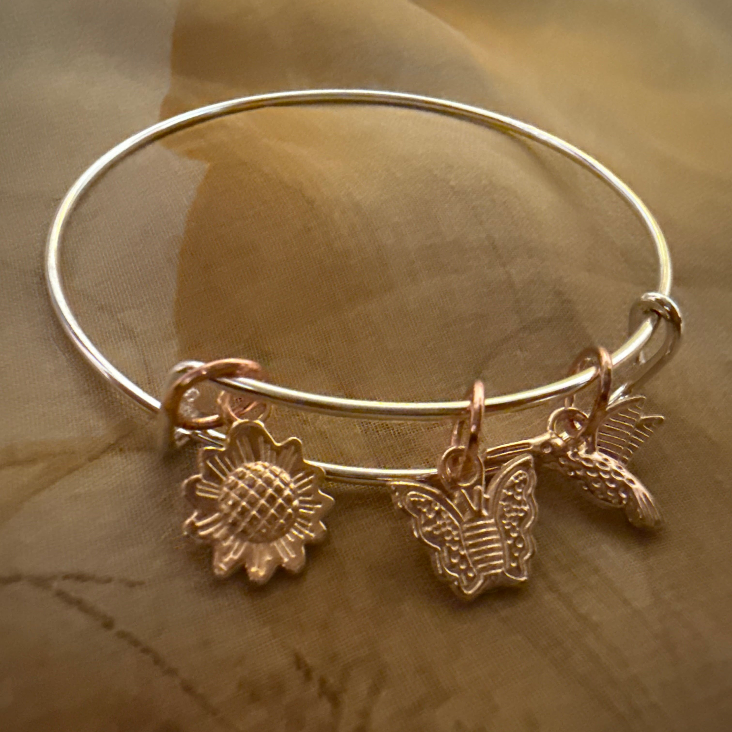 Garden Treasures Charm Bangle
