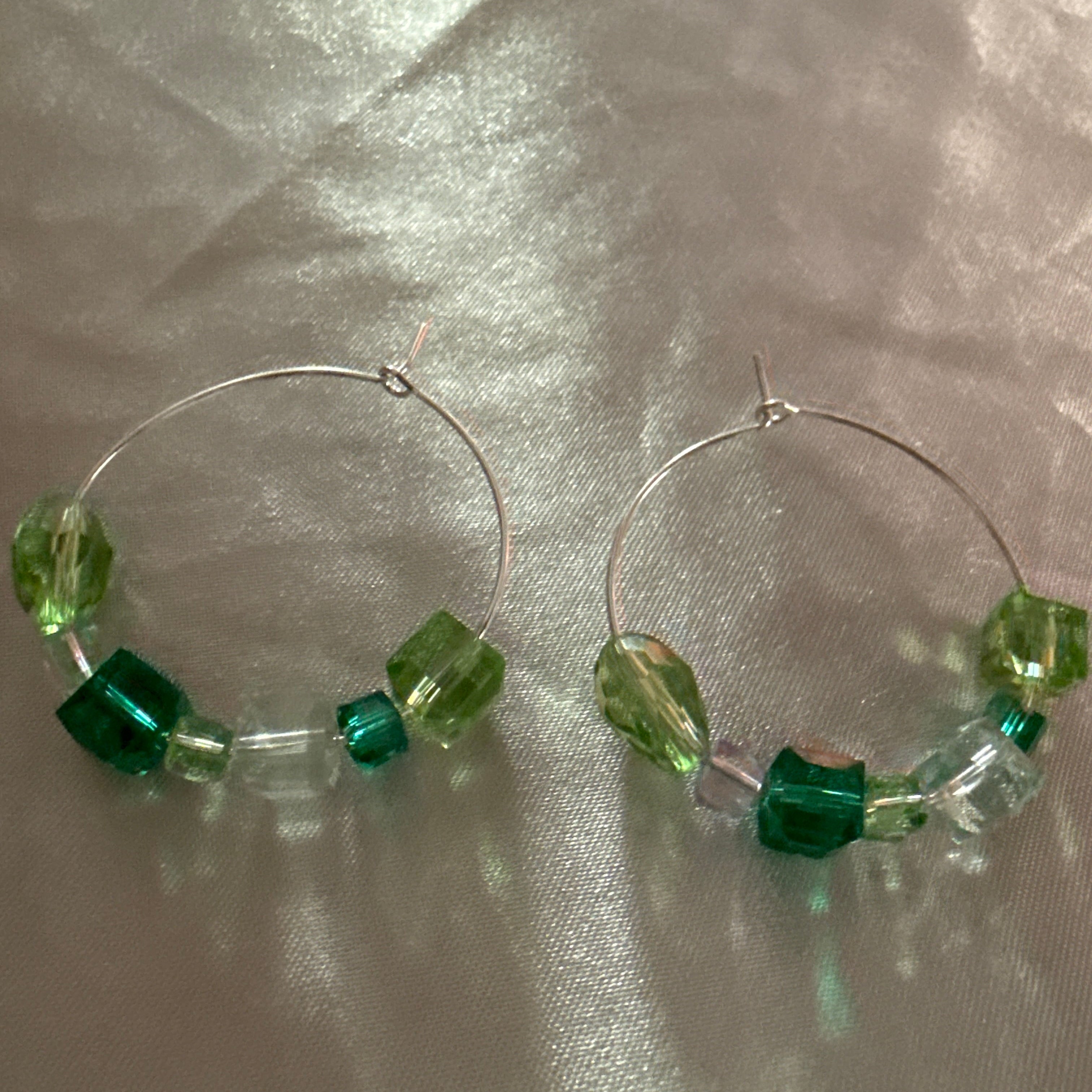 Fresh Bloom Beaded Hoops