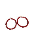 Ruby Radiance Hoops