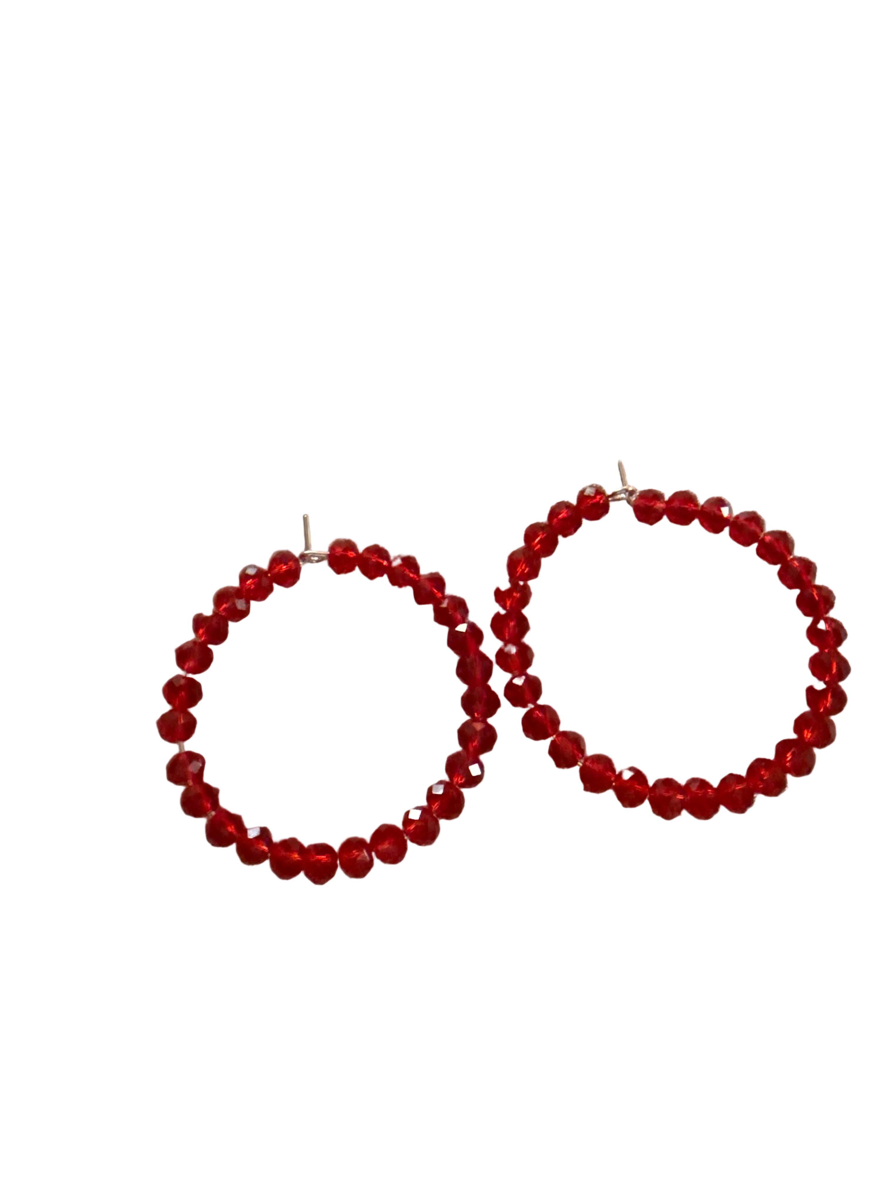 Ruby Radiance Hoops