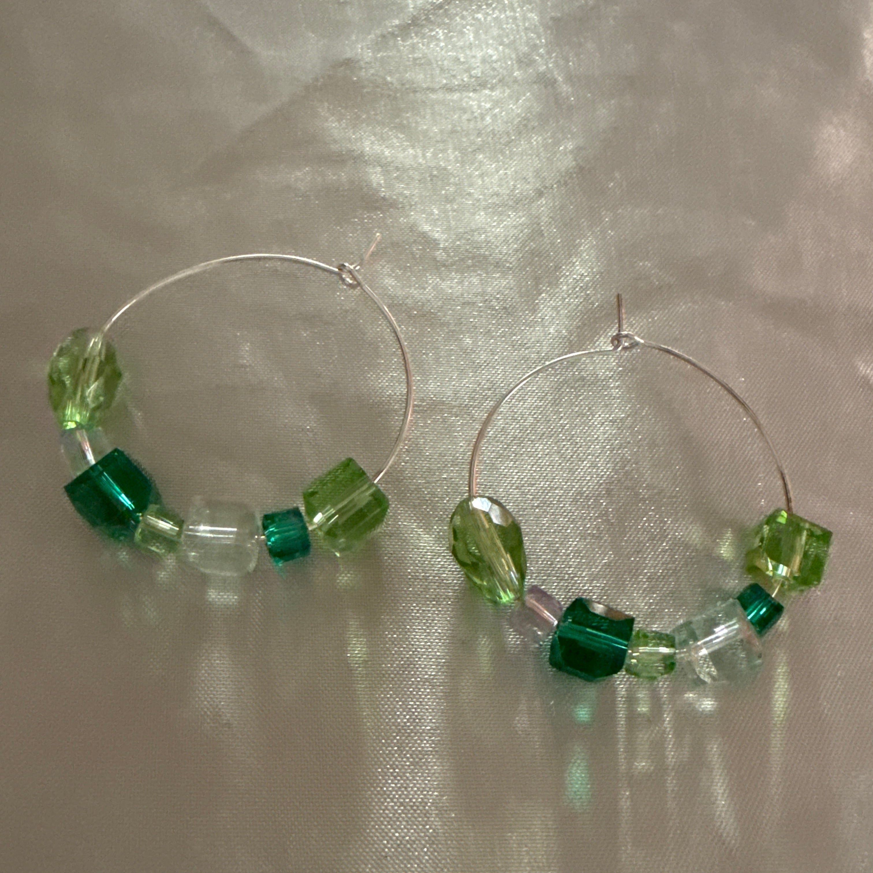 Fresh Bloom Beaded Hoops