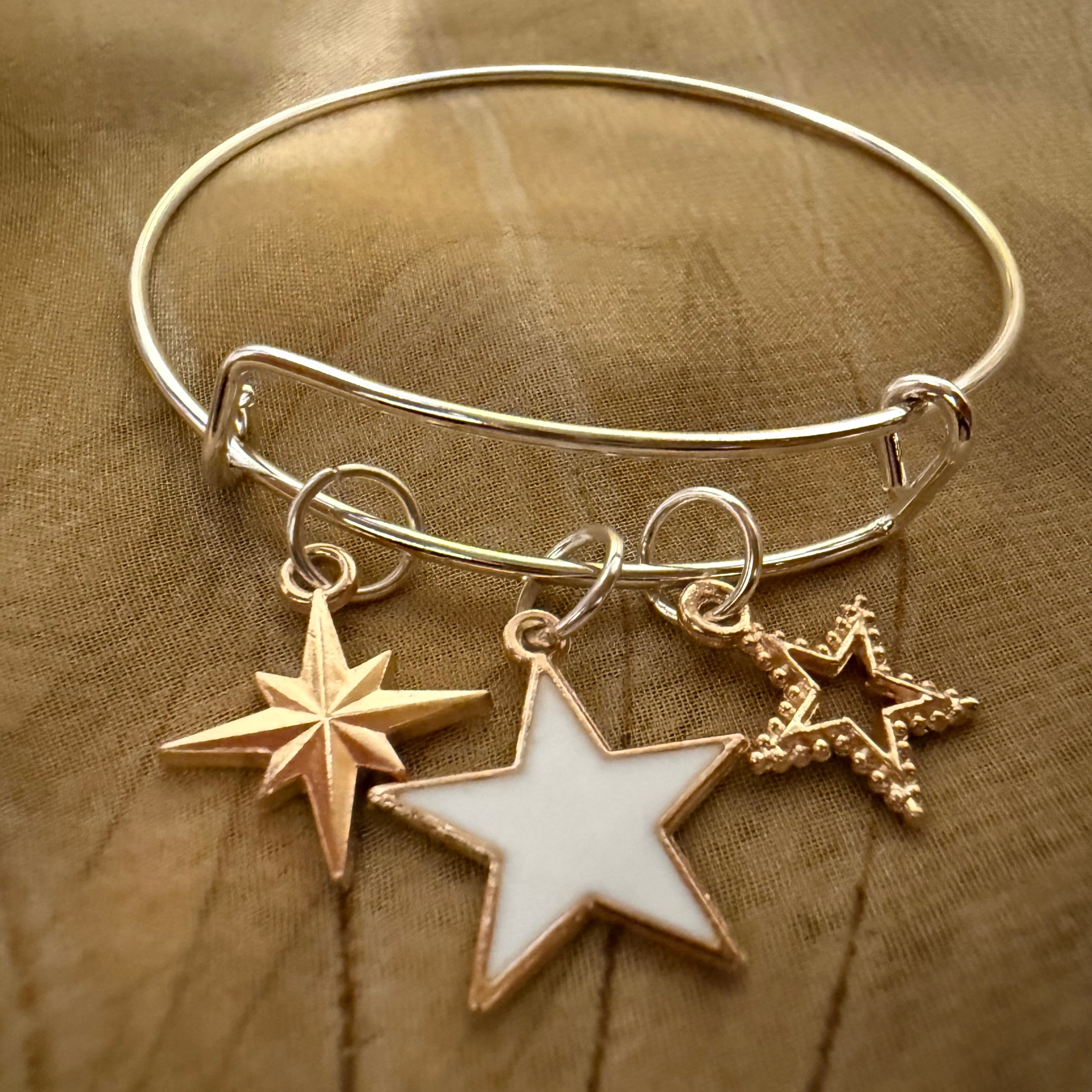 Stars Charm Bangle