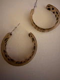 Spotted Leopard Hoop Earrings