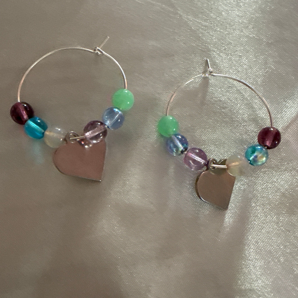 Candy Bloom Hoop Earrings