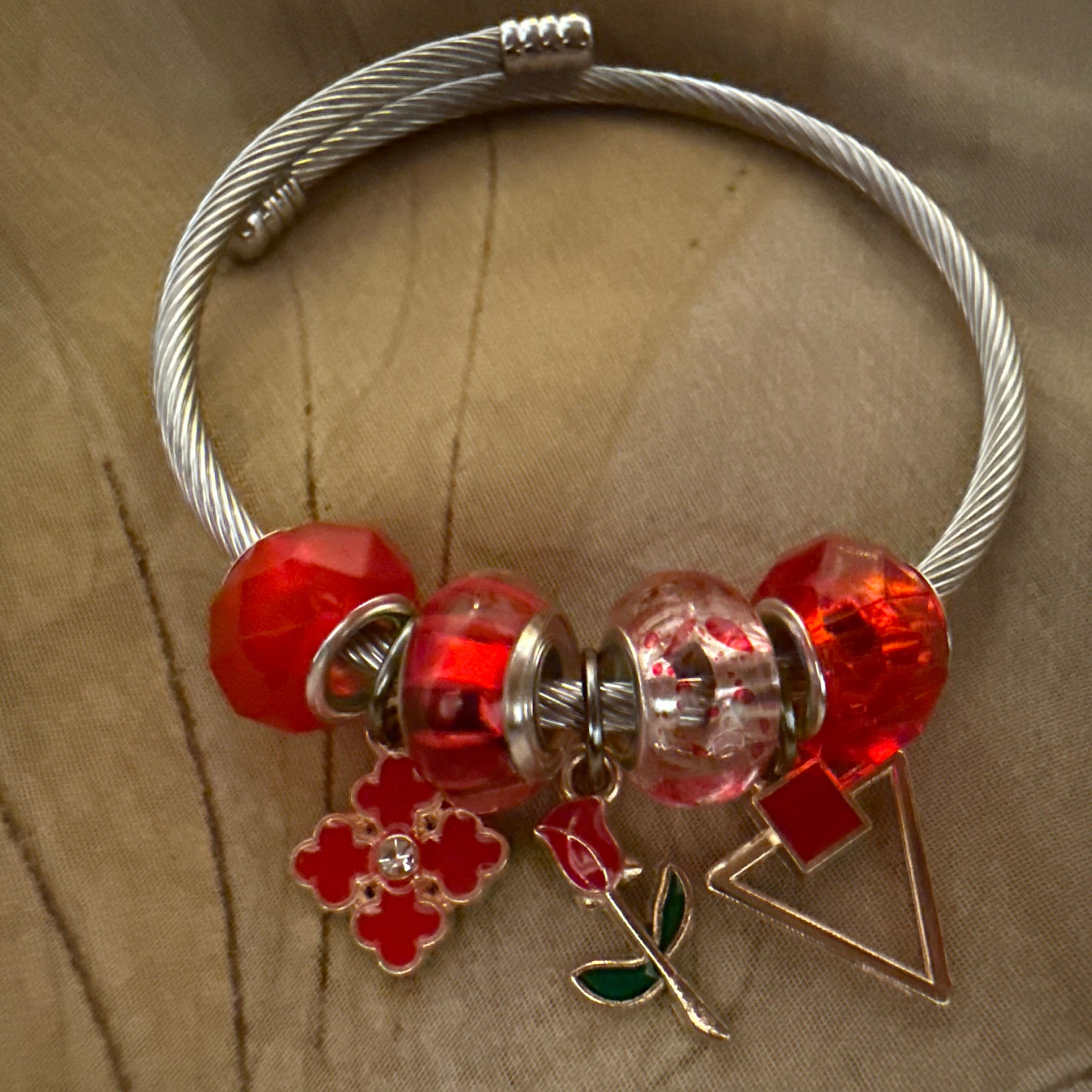 Scarlet Blossom Bracelet