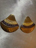 Vintage Fan Earrings