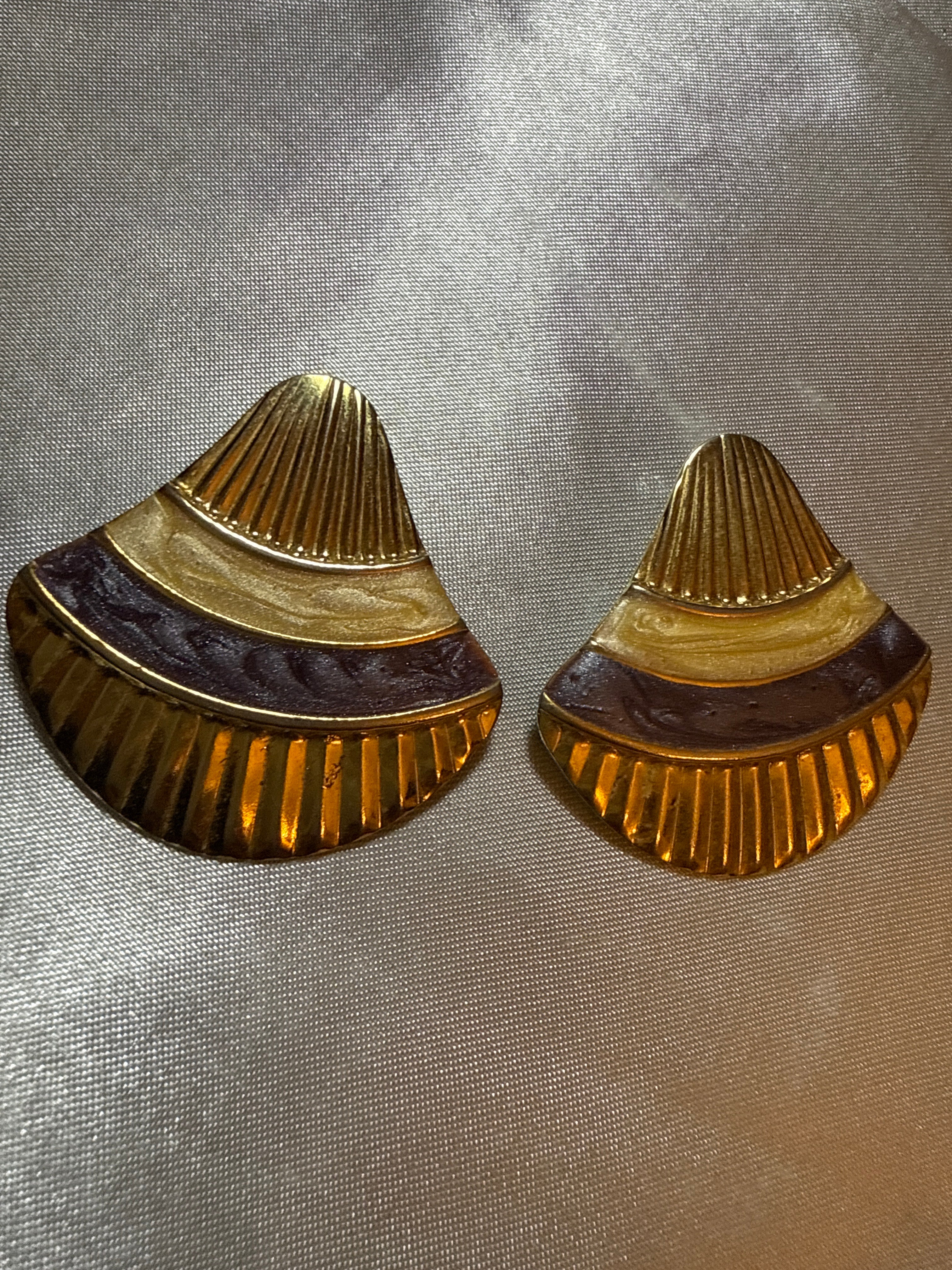 Vintage Fan Earrings