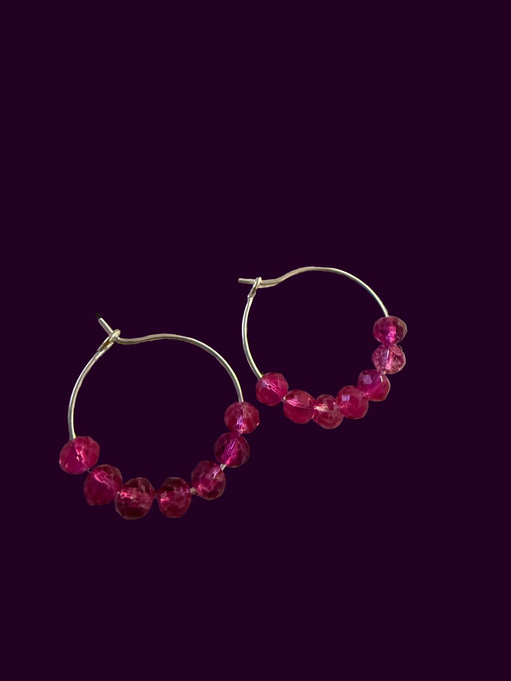 Pretty in Pink Hoops