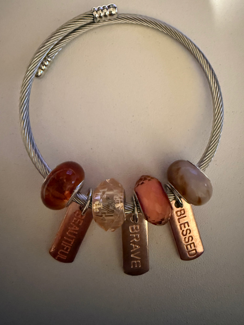 Words of Encouragement Charm Bracelet