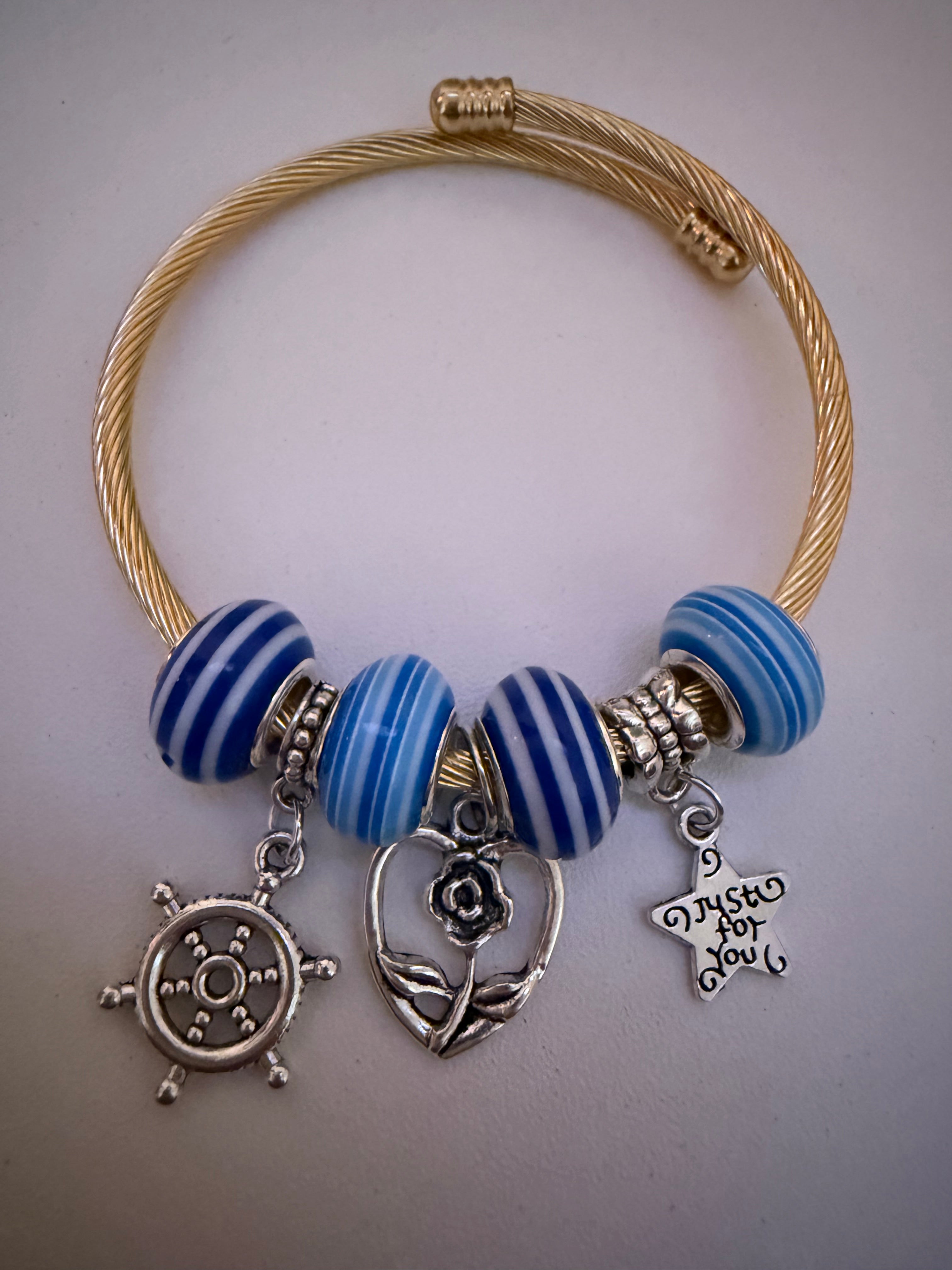 Anchored in Hope Charm Bracelet