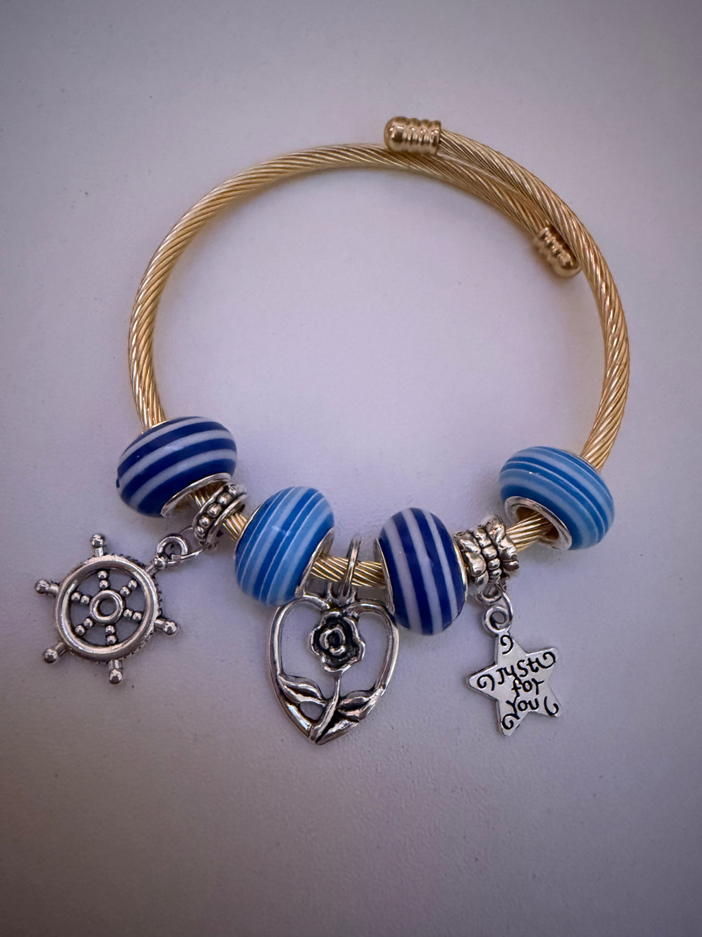 Anchored in Hope Charm Bracelet