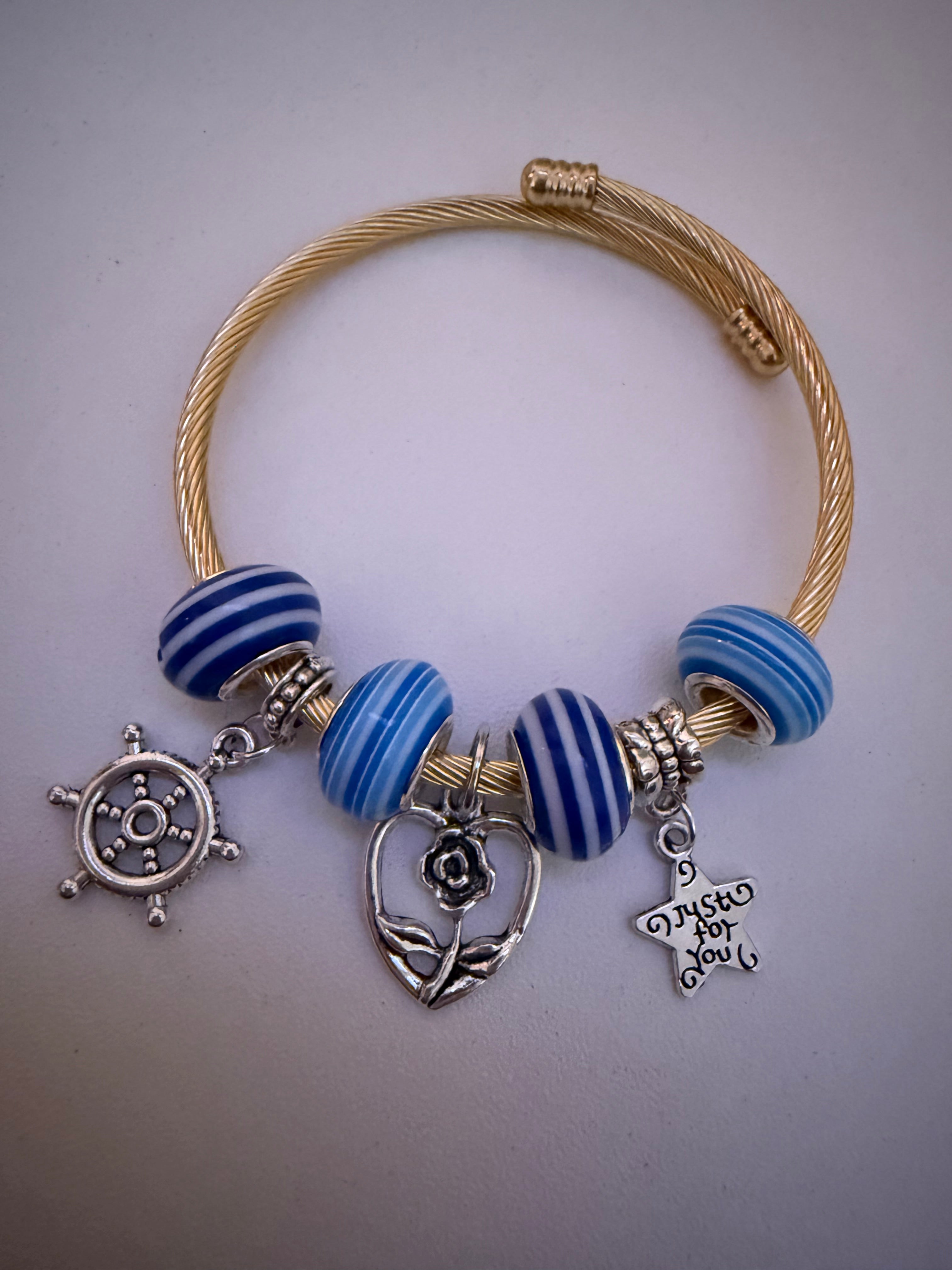 Anchored in Hope Charm Bracelet
